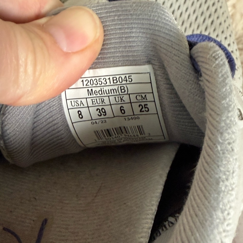 Brooks Adrenaline GTS 22 "Grey/Purple/Mint" Women's Wide Running Shoe Sz 8 - Picture 8 of 10